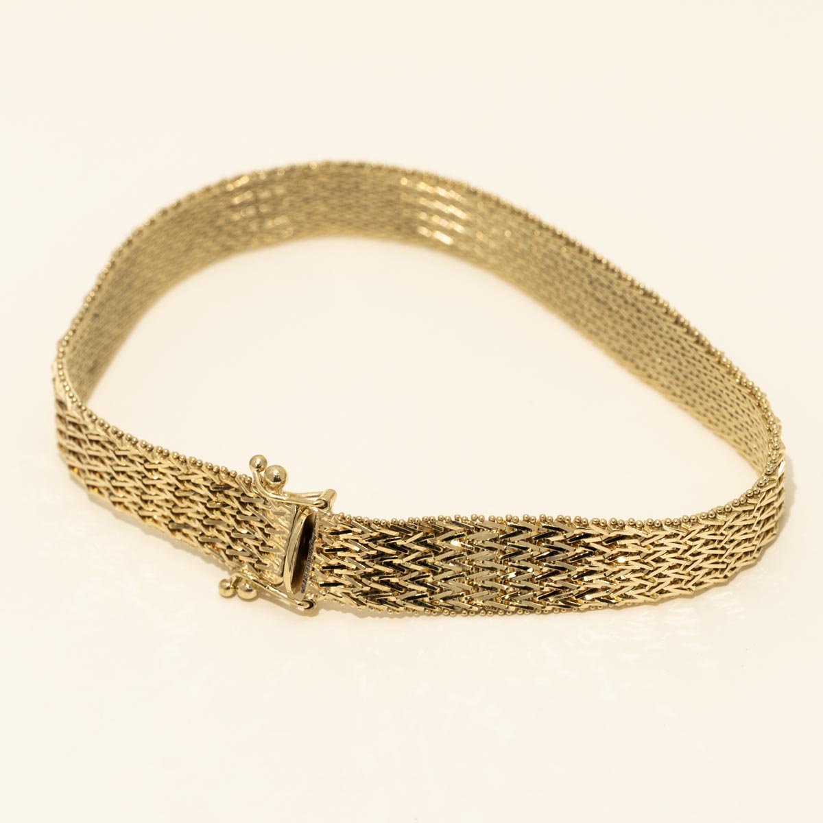 Estate Wheat Bracelet in 14kt Yellow Gold (7.25 inches)