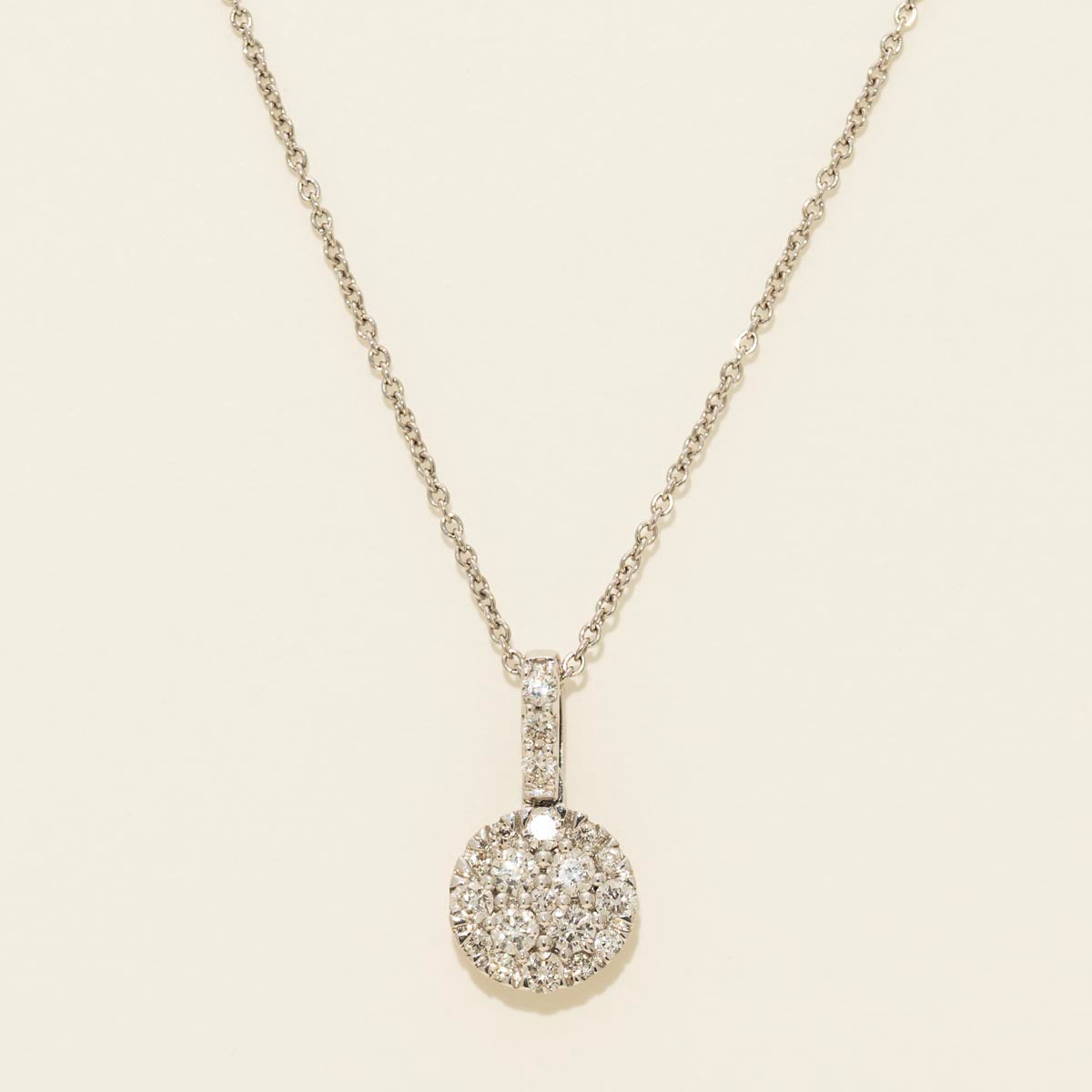 Diamond Fashion Necklace in 14kt White Gold (1/4ct tw)