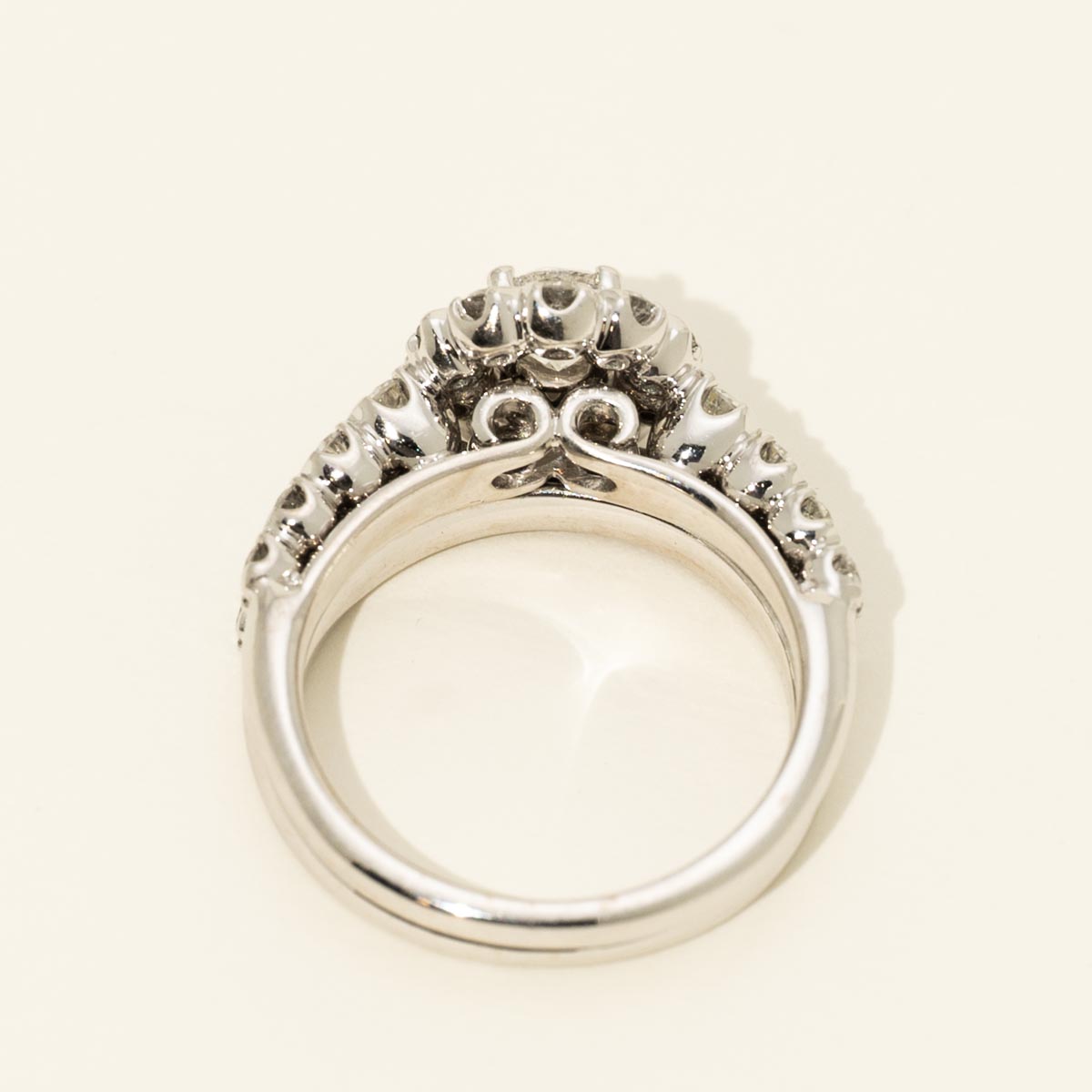 Estate Northern Star Diamond Bridal Set in 14kt White Gold (2ct tw)