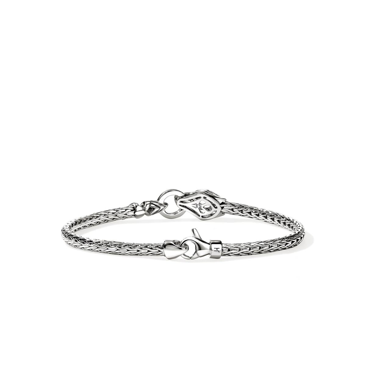 John Hardy Naga Black and Blue Sapphire Bracelet in Sterling Silver