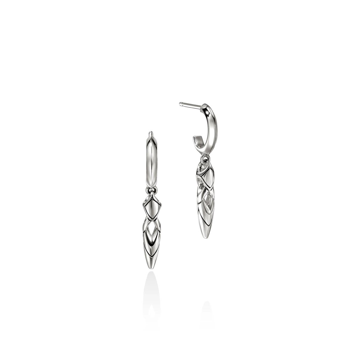 John Hardy Naga Drop Earrings in Sterling Silver