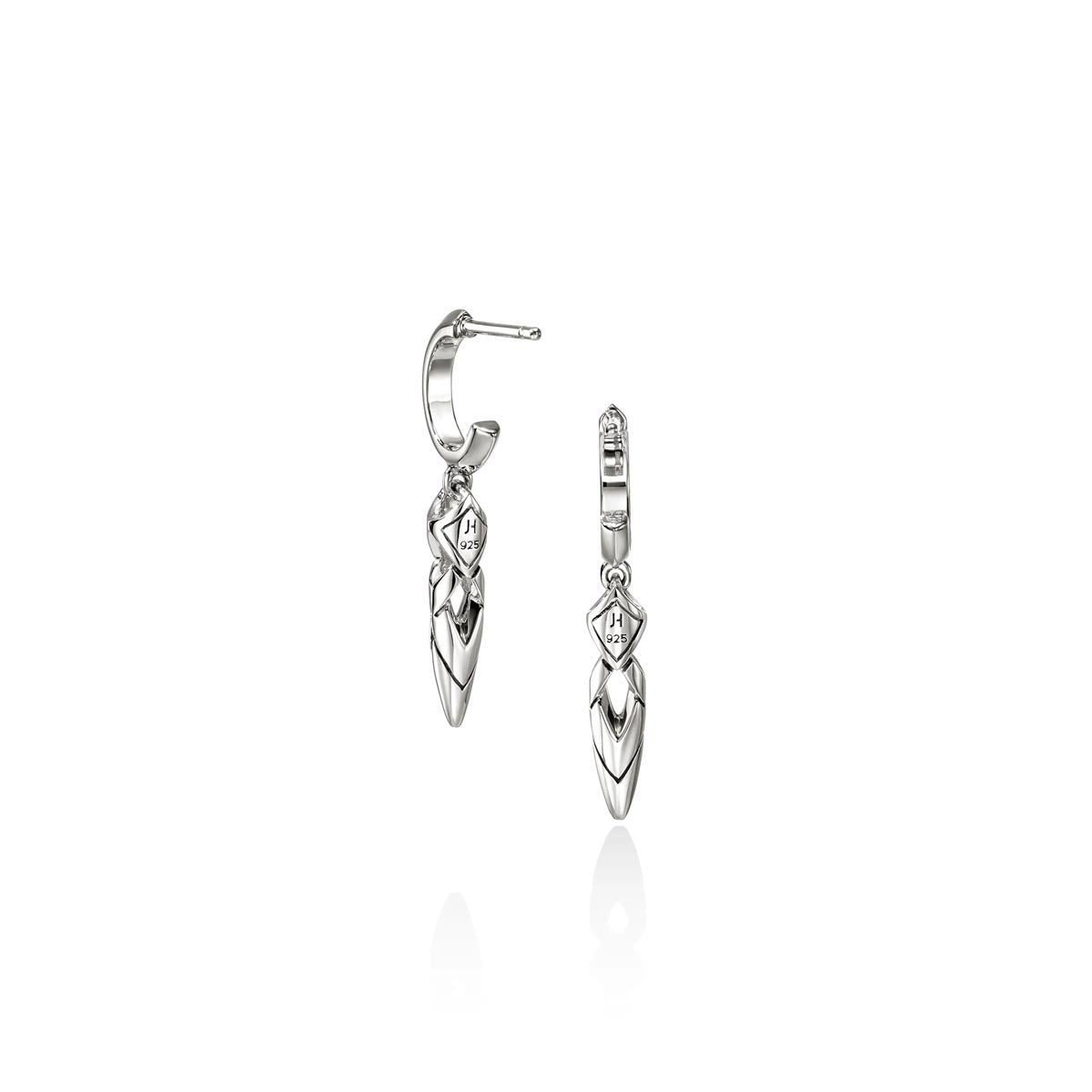 John Hardy Naga Drop Earrings in Sterling Silver