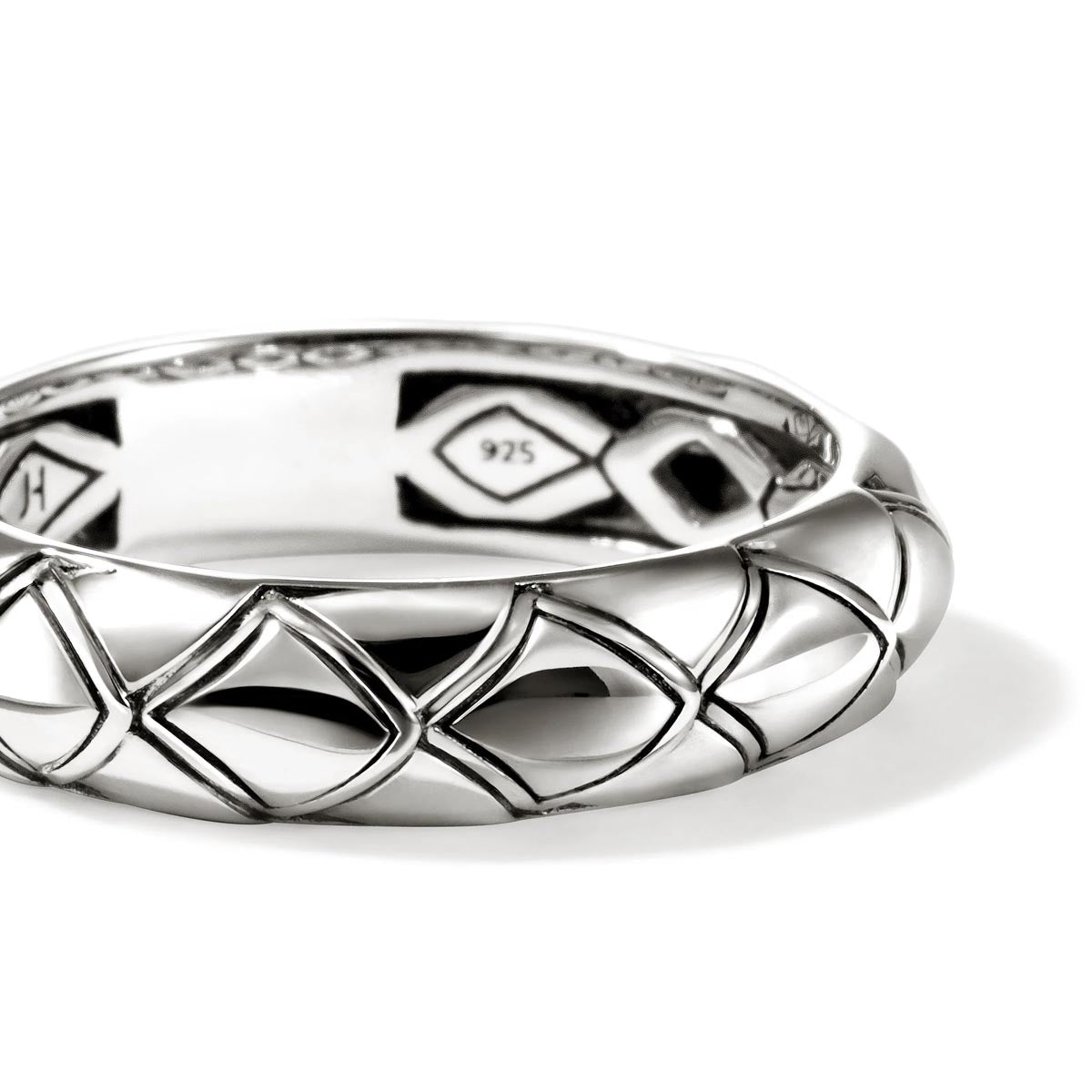 John Hardy Naga Hand Carved Ring in Sterling Silver