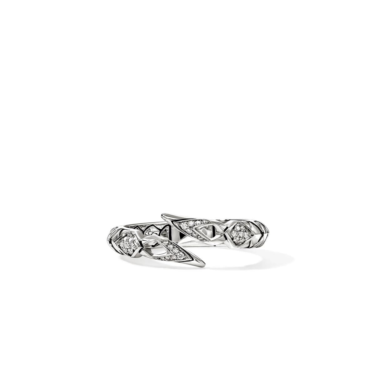 John Hardy Naga Diamond Ring in Sterling Silver (1/10ct tw)