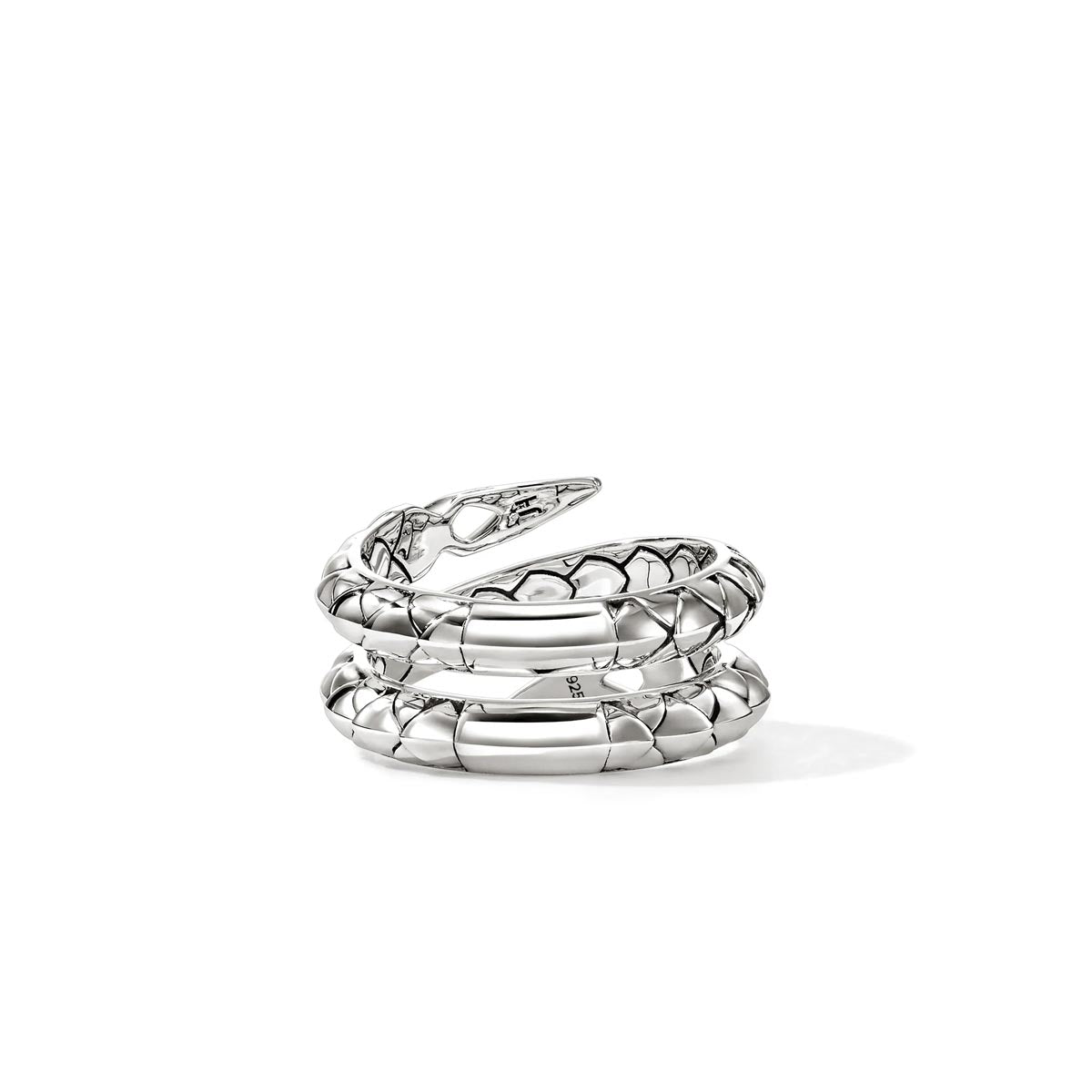 John Hardy Naga Diamond Wrap Ring in Sterling Silver (1/10ct tw)