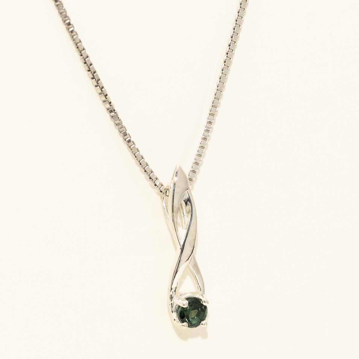 Maine Indicolite Tourmaline Necklace in Sterling Silver