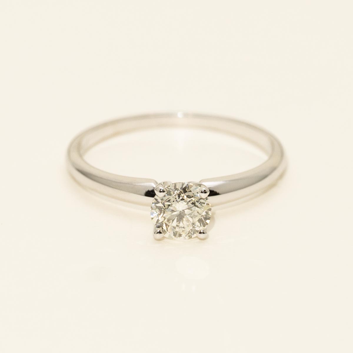 Estate Diamond Solitaire Engagement Ring in 14kt White Gold (5/8ct tw)