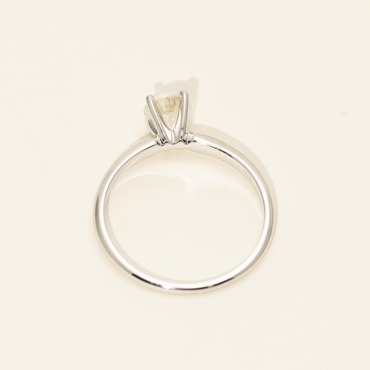 Estate Diamond Solitaire Engagement Ring in 14kt White Gold (5/8ct tw)