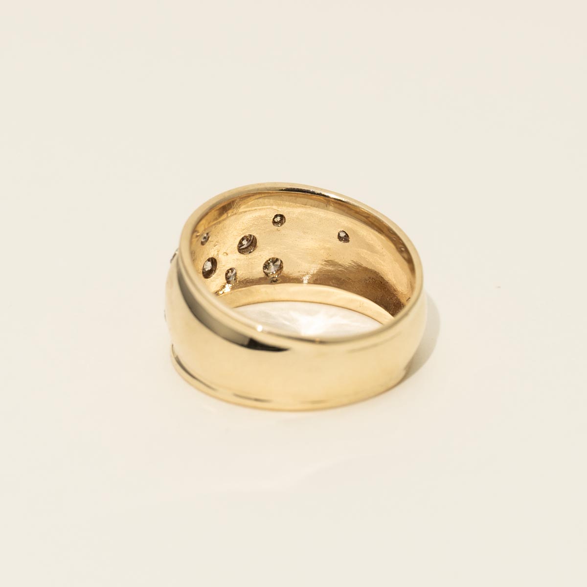 Estate Diamond Fashion Ring in 10kt Yellow Gold (1/5ct tw)