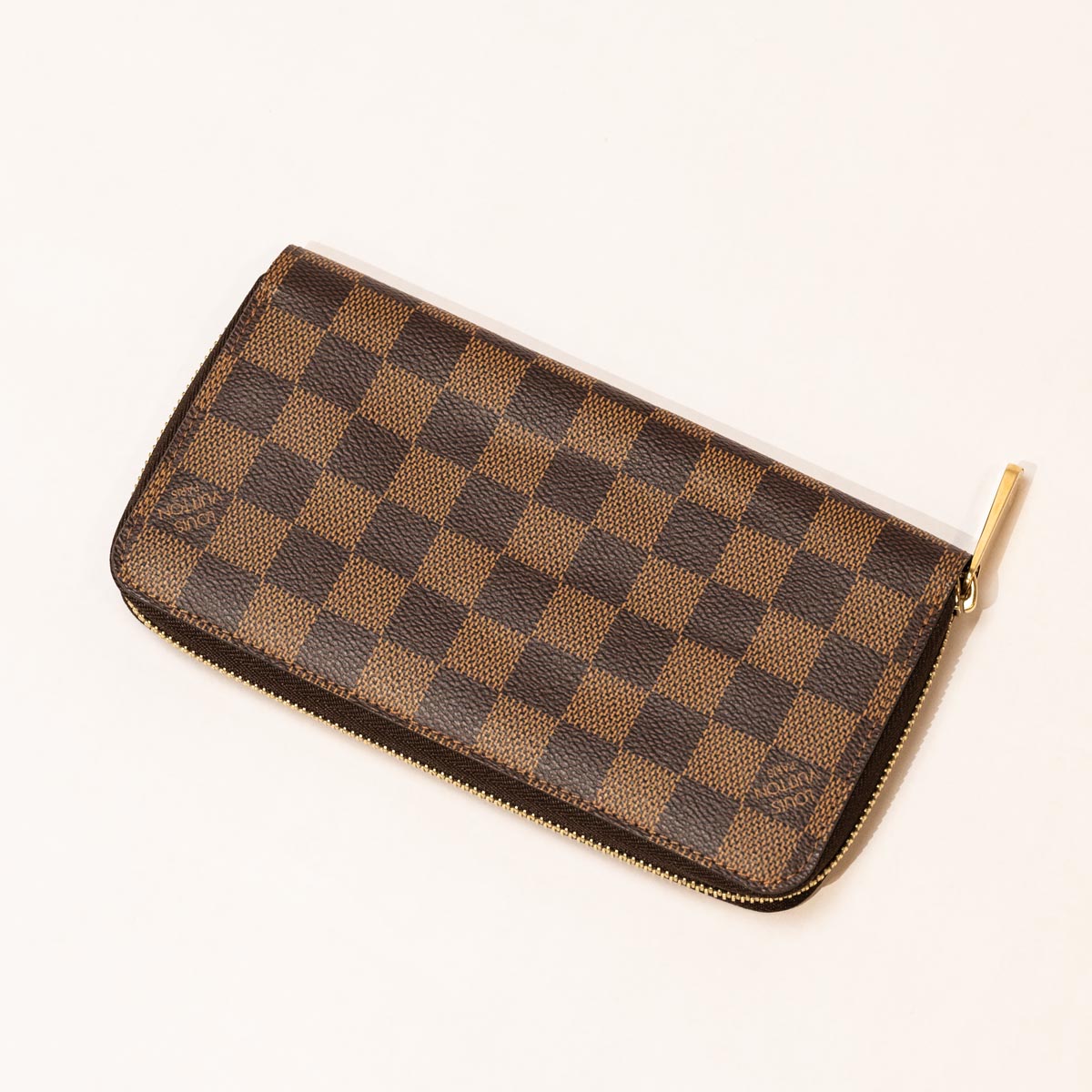 Pre Owned Louis Vuitton Damier Ebene Canvas Clemence Wallet