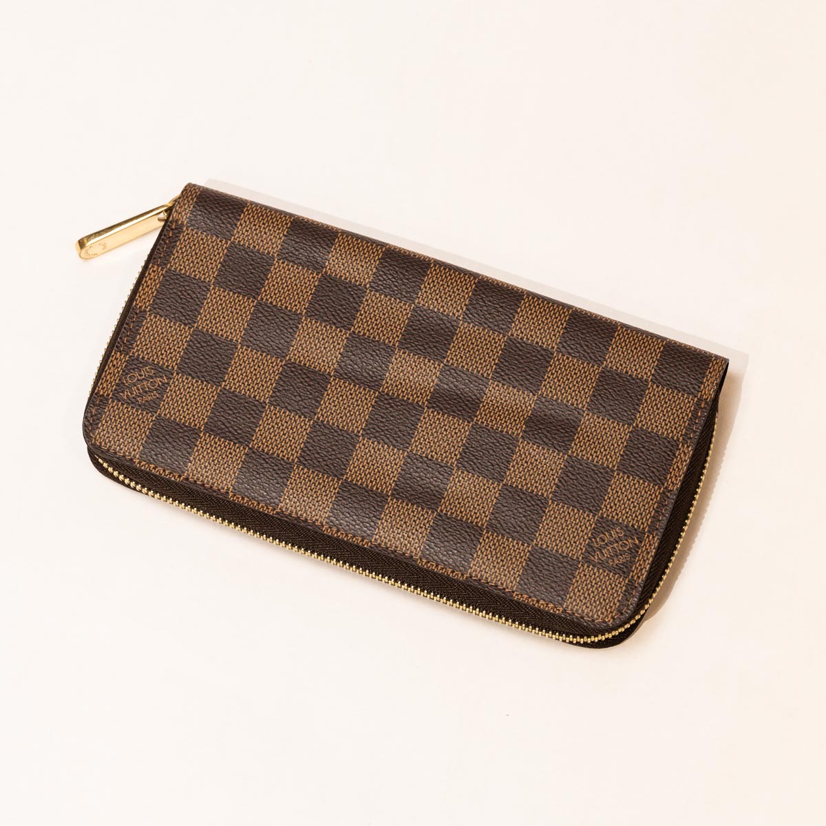Pre Owned Louis Vuitton Damier Ebene Canvas Clemence Wallet