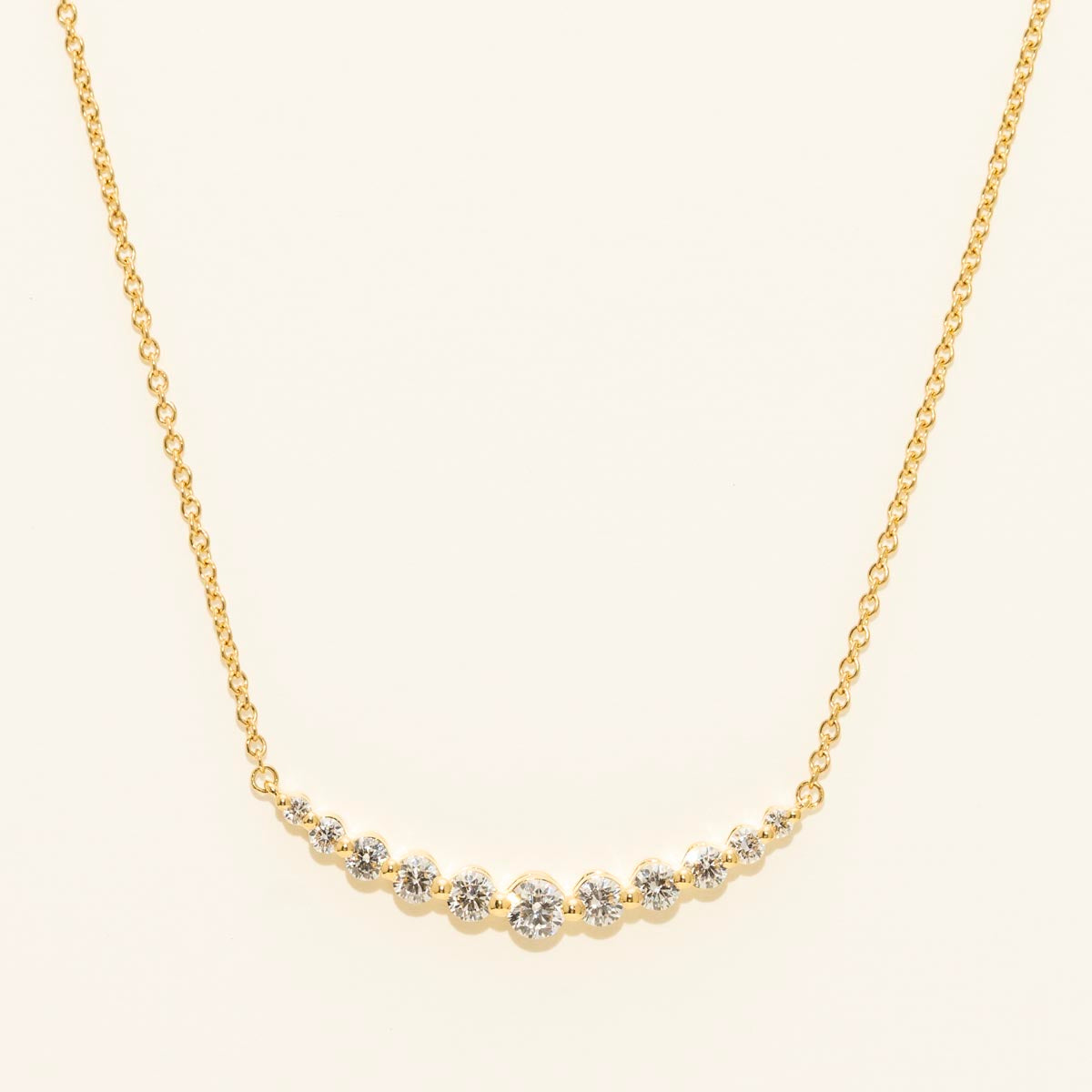 Memoire Diamond Smile Necklace in 18kt Yellow Gold (5/8ct tw)