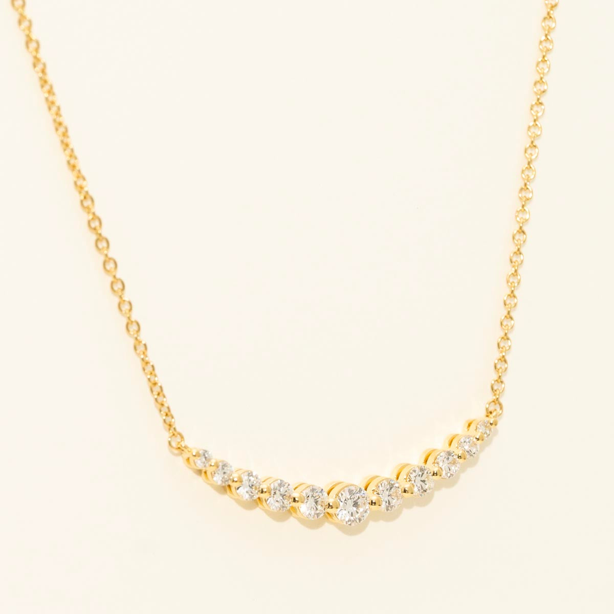 Memoire Diamond Smile Necklace in 18kt Yellow Gold (5/8ct tw)