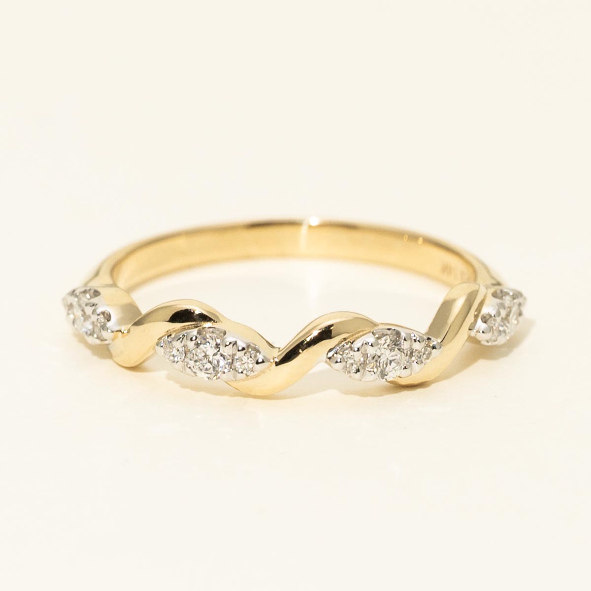 Diamond Wedding Band in 14kt Yellow Gold (1/5ct tw)