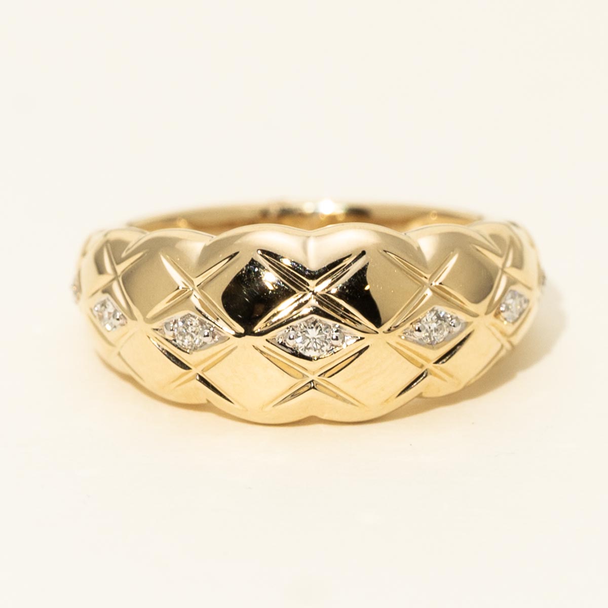 Diamond Fashion Ring in 14kt Yellow Gold (1/10ct tw)