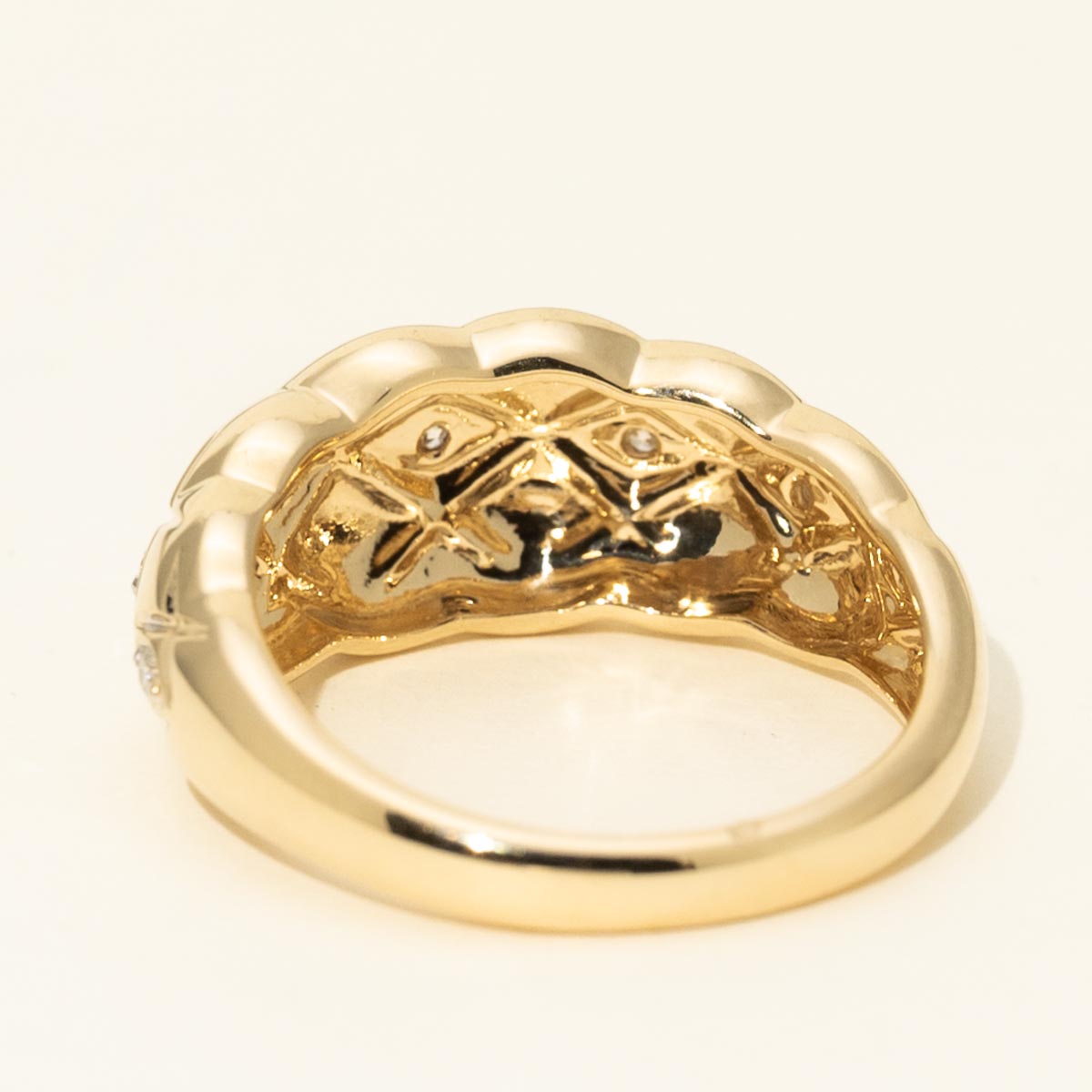 Diamond Fashion Ring in 14kt Yellow Gold (1/10ct tw)