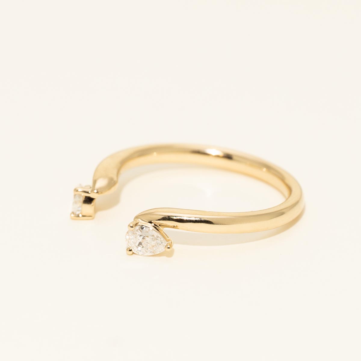 Pear Shaped Diamond Wrap in 14kt Yellow Gold (1/3ct tw)