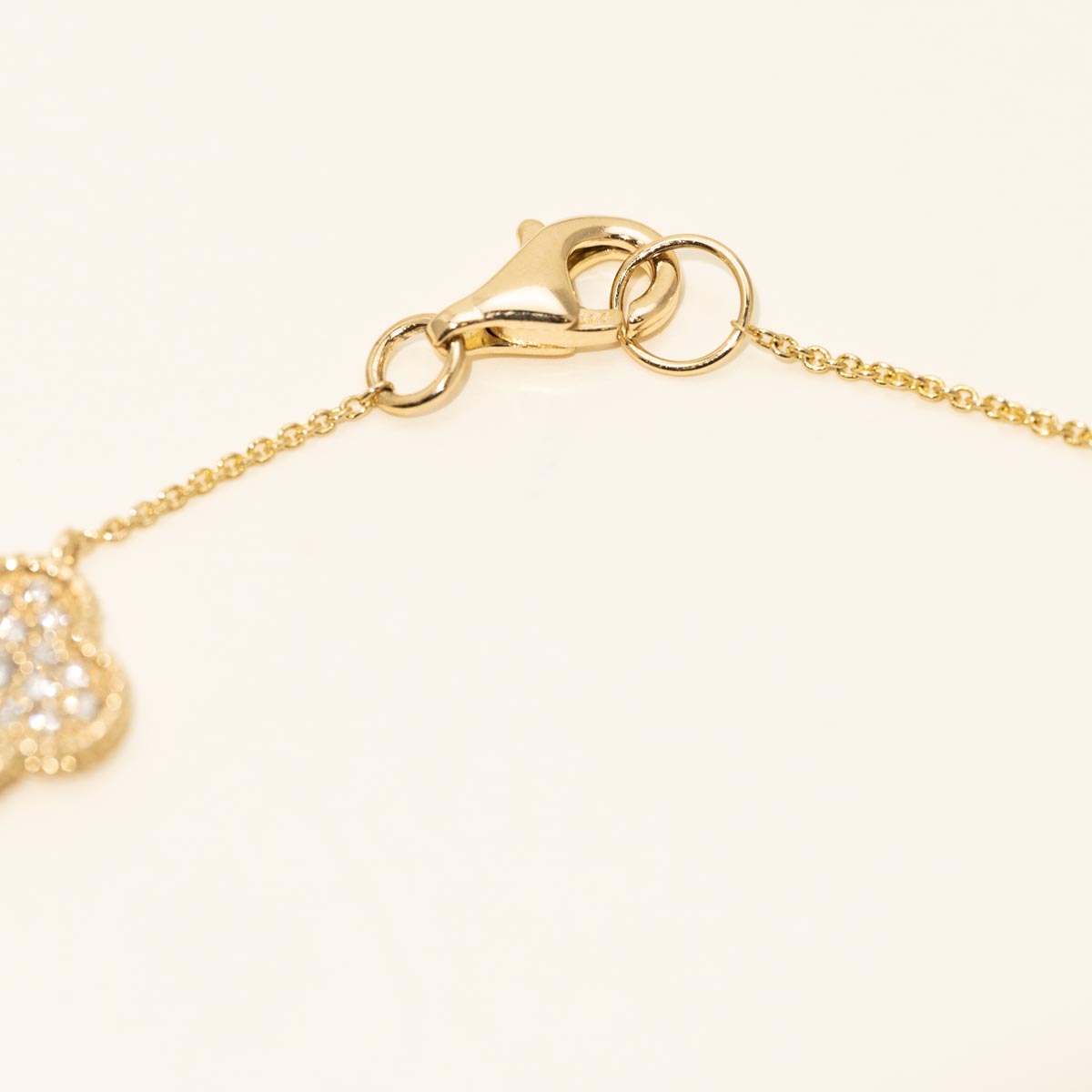 Diamond Clover Bracelet in 14kt Yellow Gold (7/8ct tw)