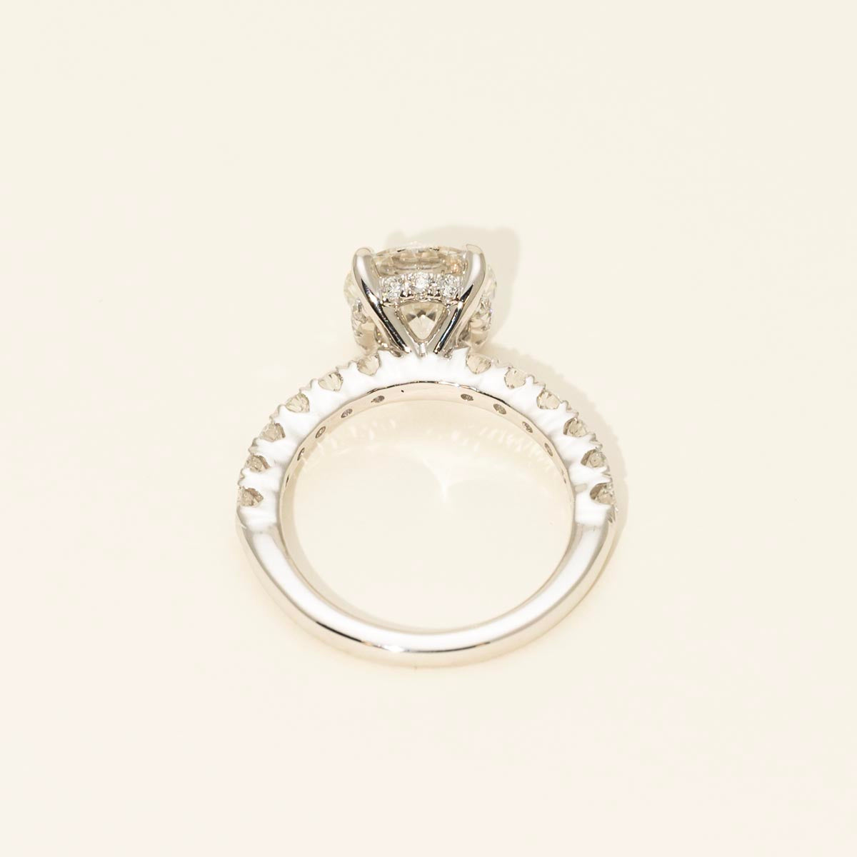 Lab Grown Diamond Engagement Ring in Platinum (4ct tw)