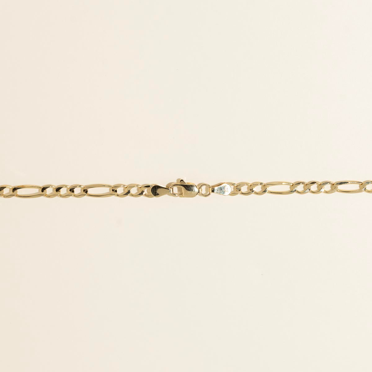 Estate Figaro Chain in 14kt Yellow Gold (24 inches and 3.7mm wide)