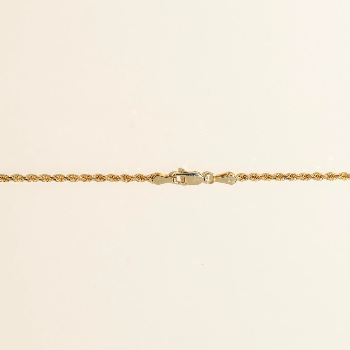 Estate Rope Chain in 14kt Yellow Gold (22 inches and 2.3mm wide)