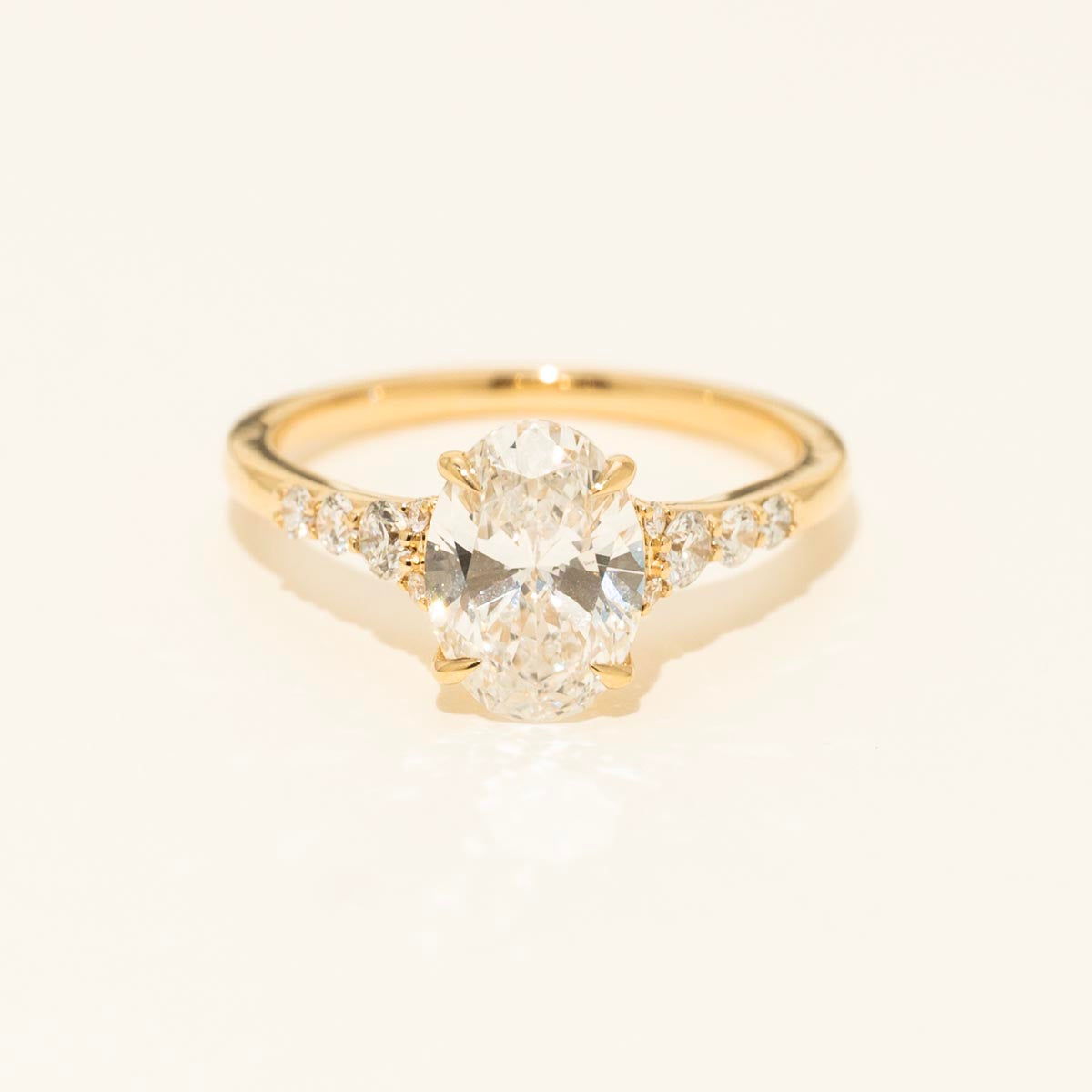 Lab Grown Diamond Engagement Ring in 14kt Yellow Gold (2ct tw)