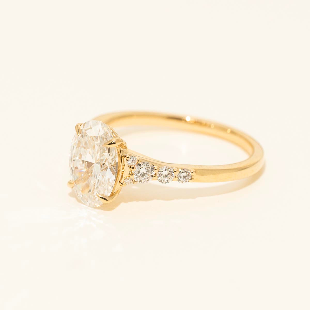 Lab Grown Diamond Engagement Ring in 14kt Yellow Gold (2ct tw)