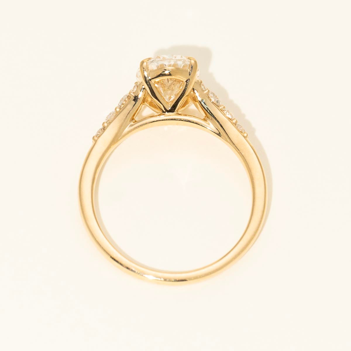 Lab Grown Diamond Engagement Ring in 14kt Yellow Gold (2ct tw)