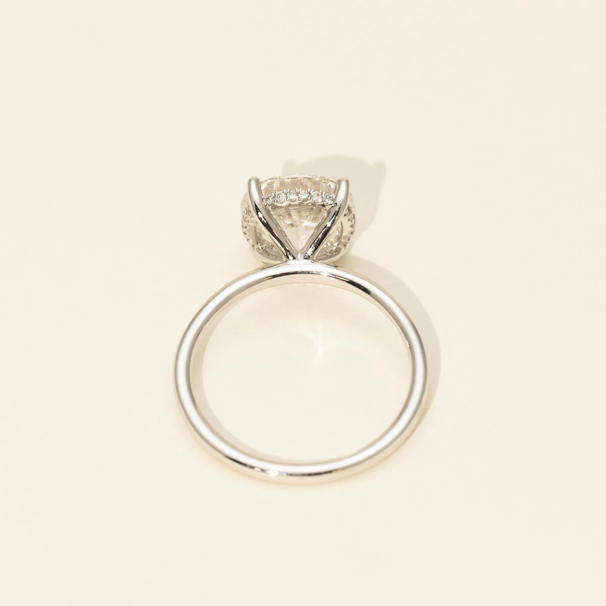 Lab Grown Diamond Engagement Ring in 14kt White Gold (3ct tw)