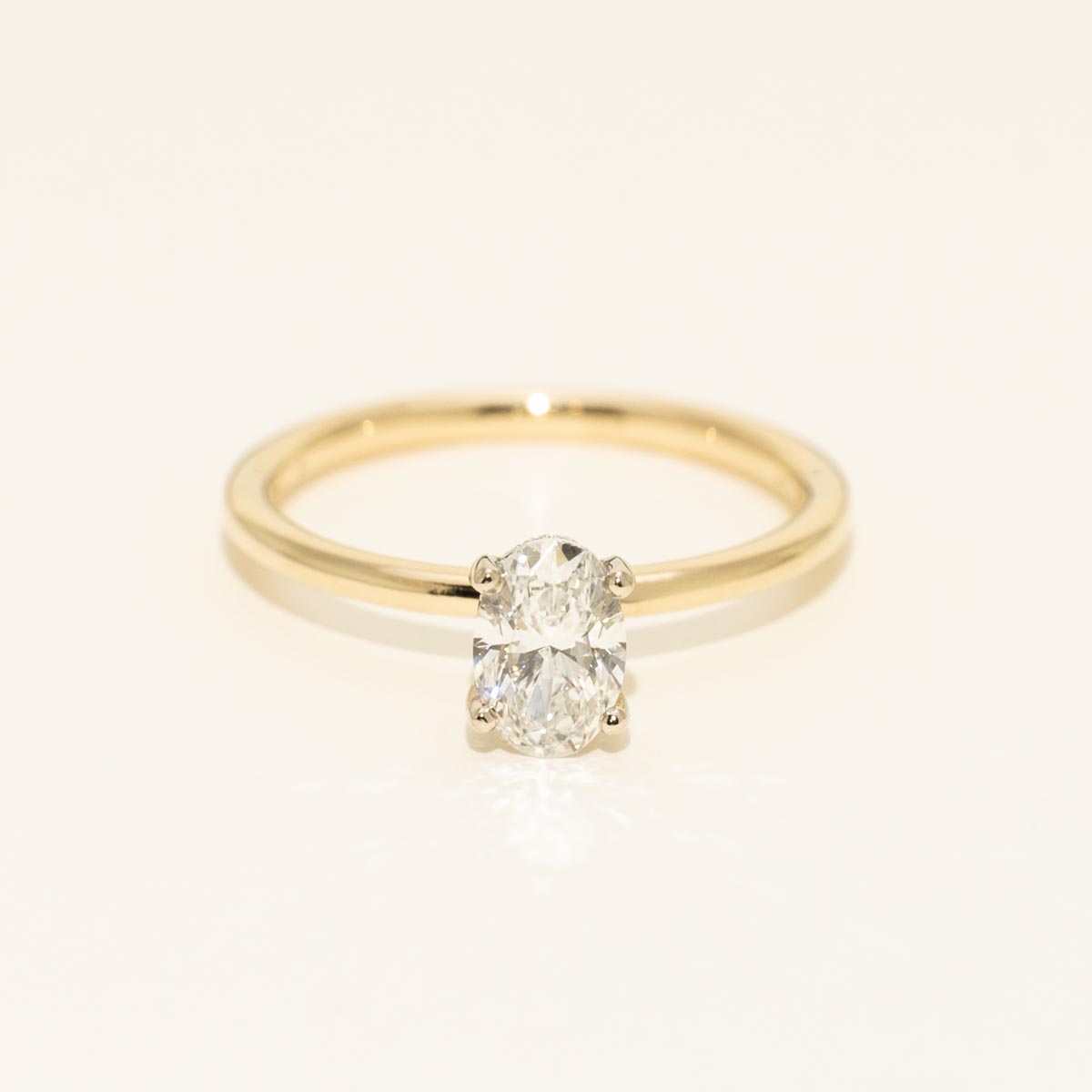 Oval Diamond Engagement Ring in 14kt Yellow Gold (3/4ct tw)