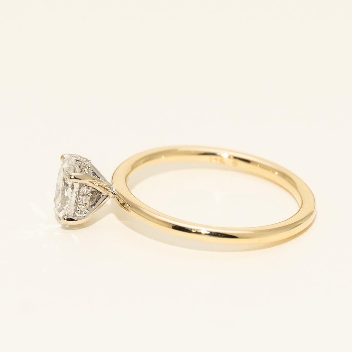 Oval Diamond Engagement Ring in 14kt Yellow Gold (3/4ct tw)