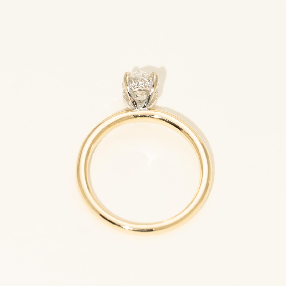 Oval Diamond Engagement Ring in 14kt Yellow Gold (1ct tw)