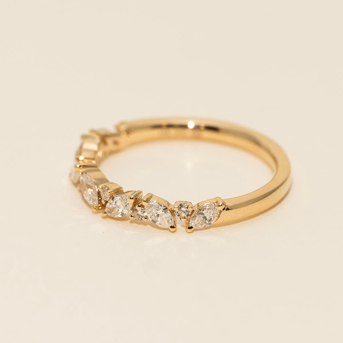 Marquise and Round Diamond Band in 14kt Yellow Gold (1/2ct tw)