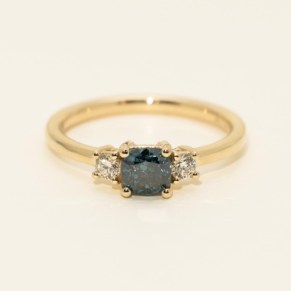 Blue Diamond Engagement Ring in 14kt Yellow Gold (1 3/4ct tw)