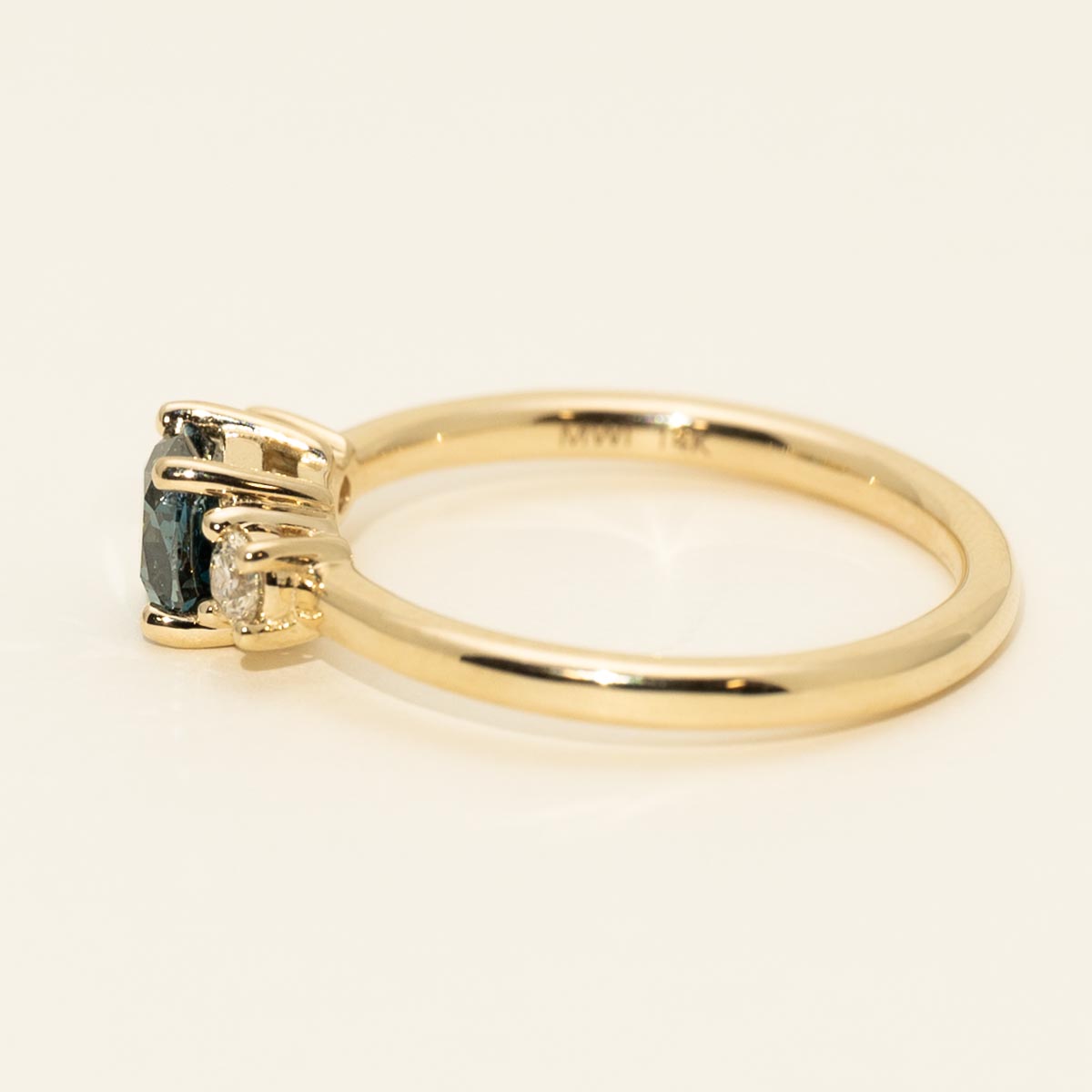 Blue Diamond Engagement Ring in 14kt Yellow Gold (1 3/4ct tw)