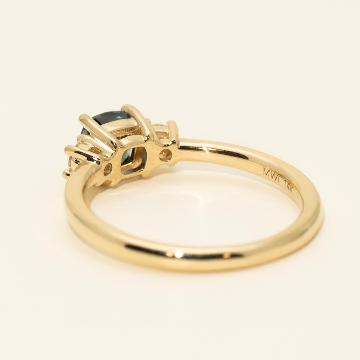 Blue Diamond Engagement Ring in 14kt Yellow Gold (1 3/4ct tw)