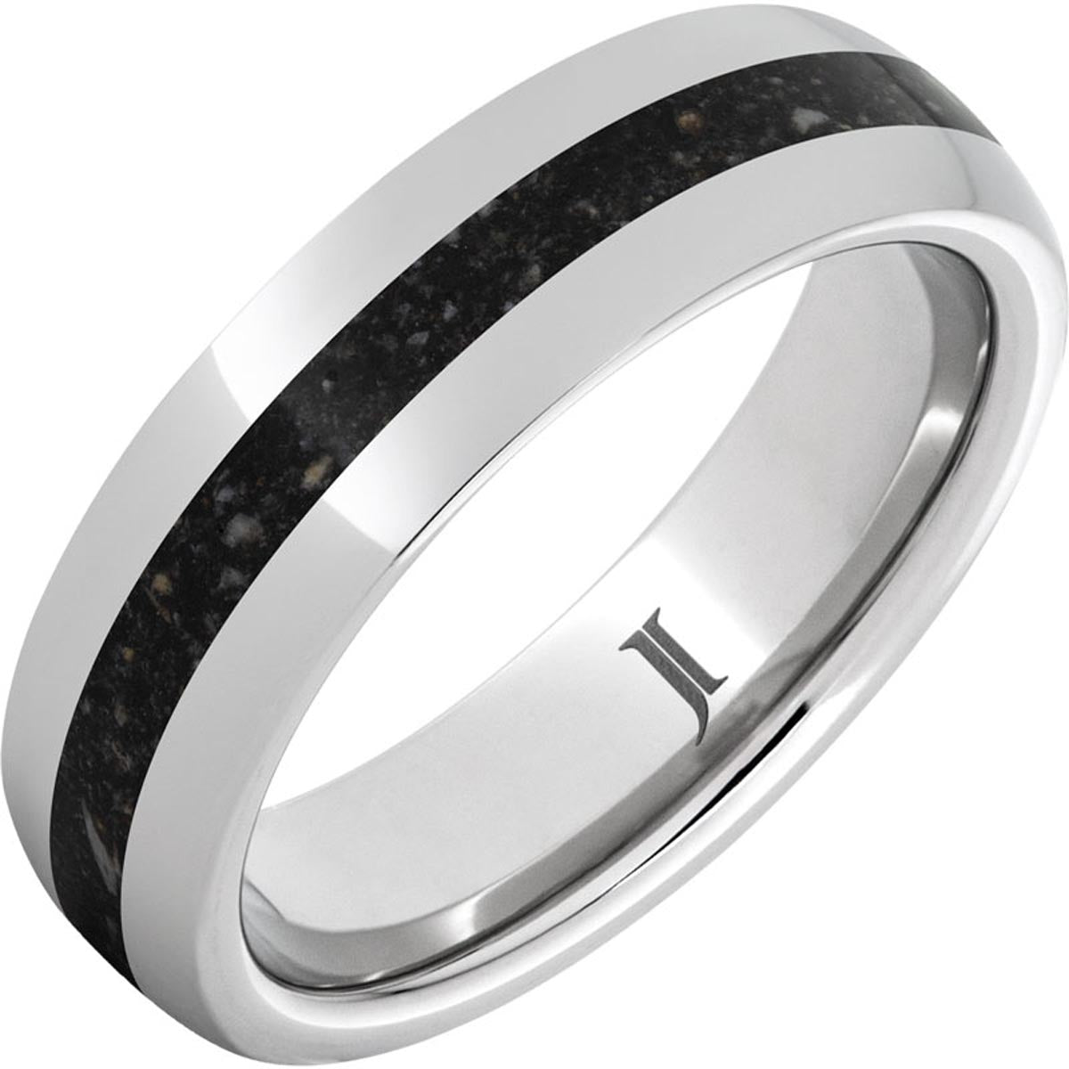 Shoreline Mens Shark Tooth Ring in Serinium (6mm)