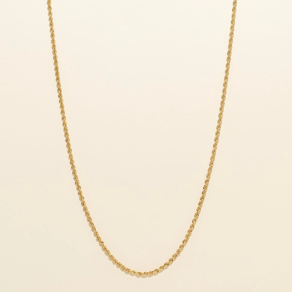 Estate Rope Chain in 14kt Yellow Gold (22 inches and 2mm wide)