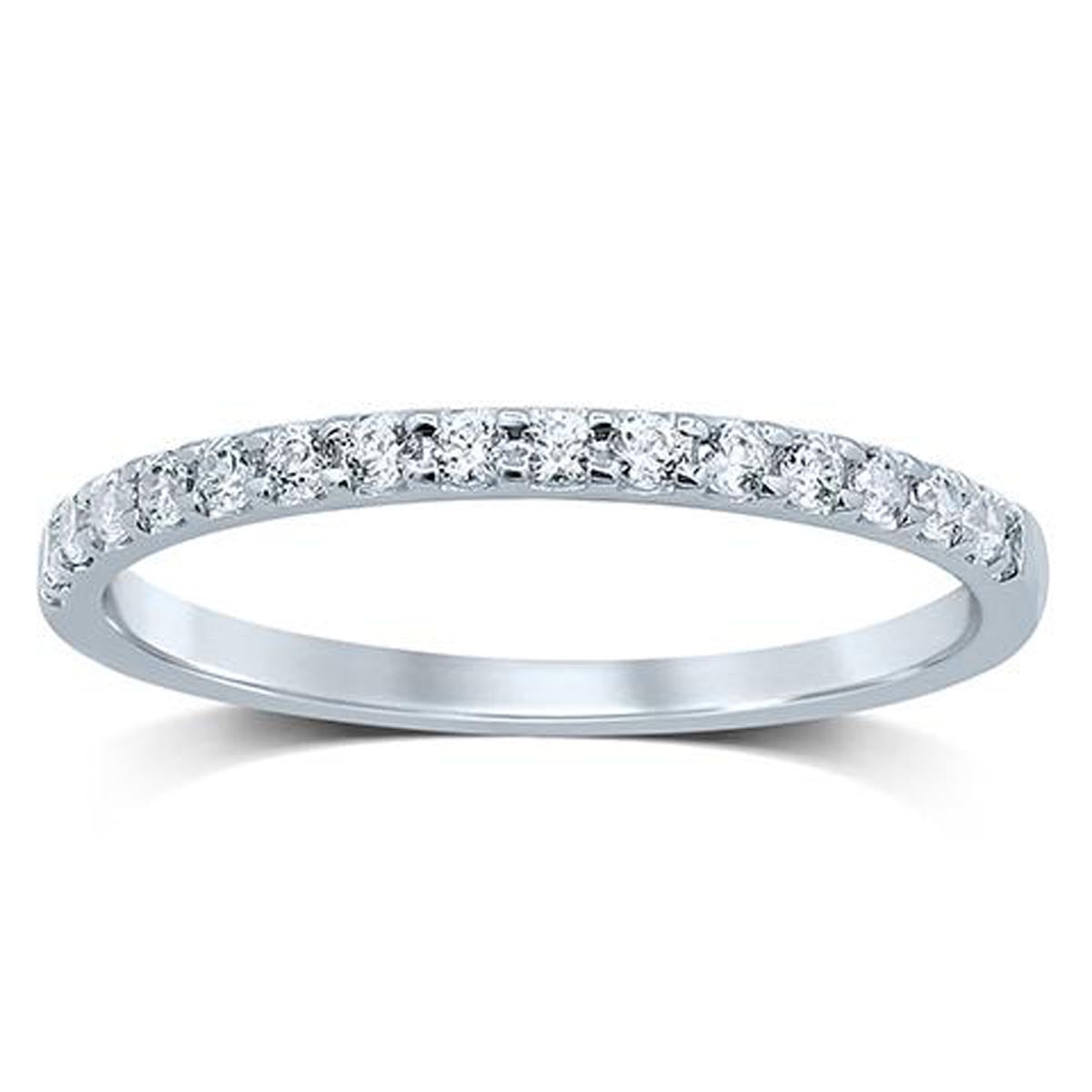 Diamond Wedding Band in 14kt White Gold (1/4ct tw)
