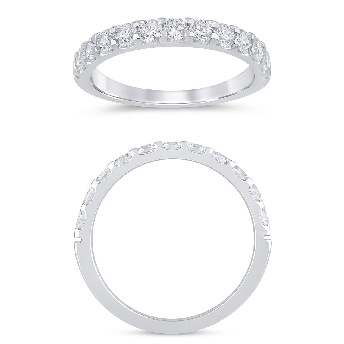 Diamond Wedding Band in 14kt White Gold (3/4ct tw)