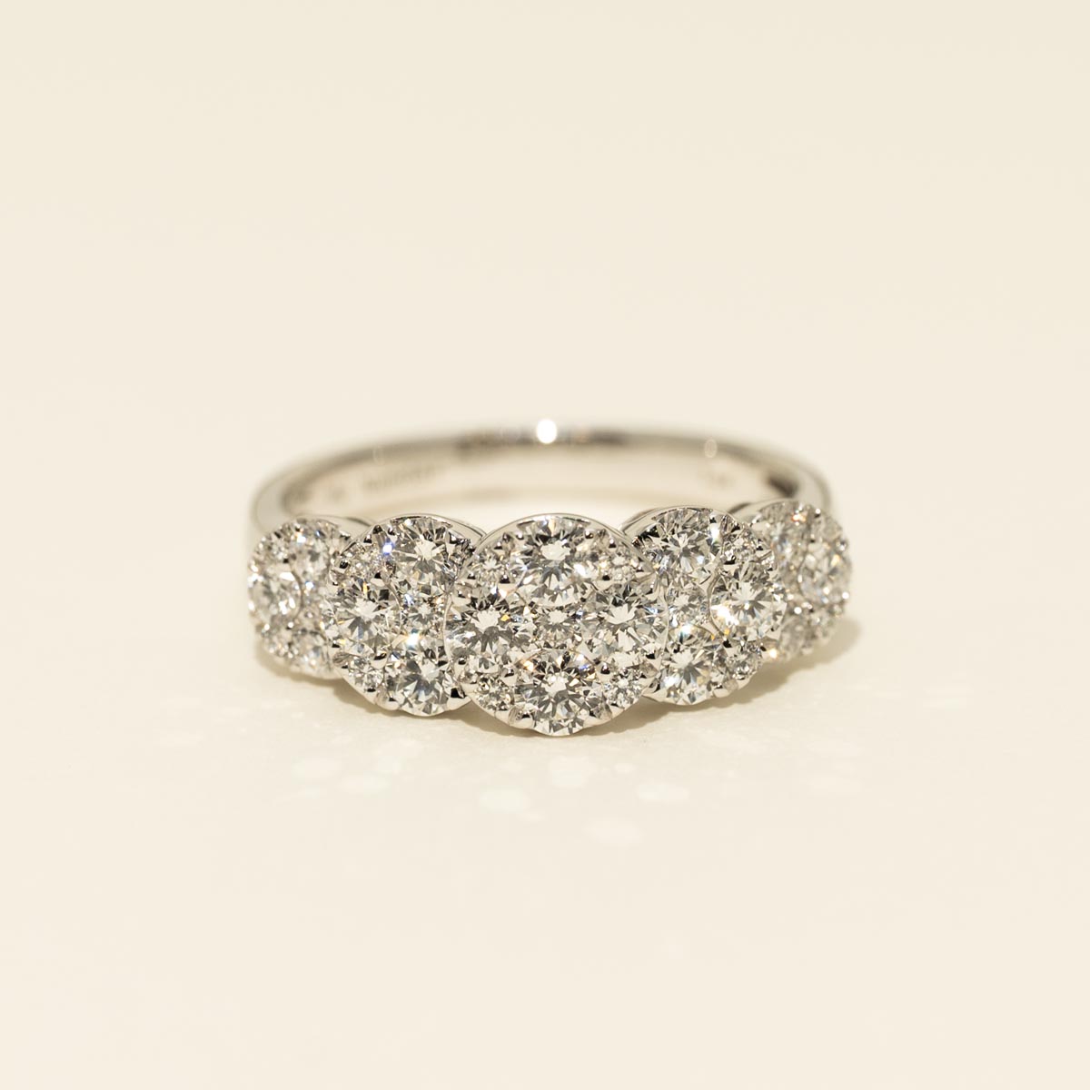 Diamond Cluster Fashion Ring in 14kt White Gold (1 1/3ct tw)