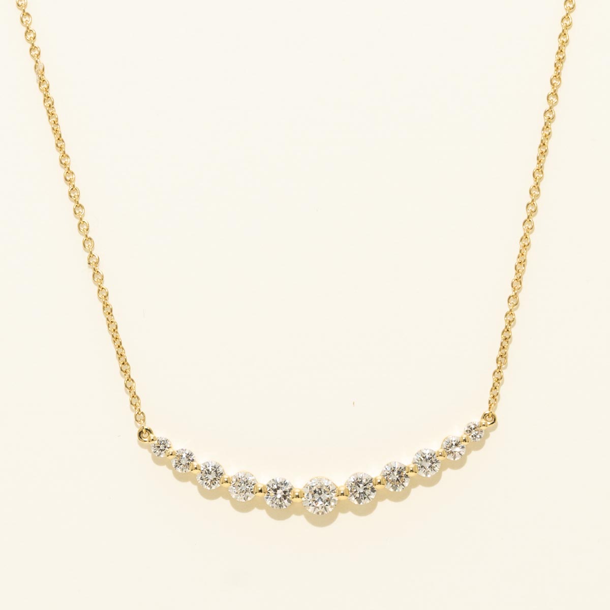 Memoire Smile Diamond Necklace in 18kt Yellow Gold (1ct tw)