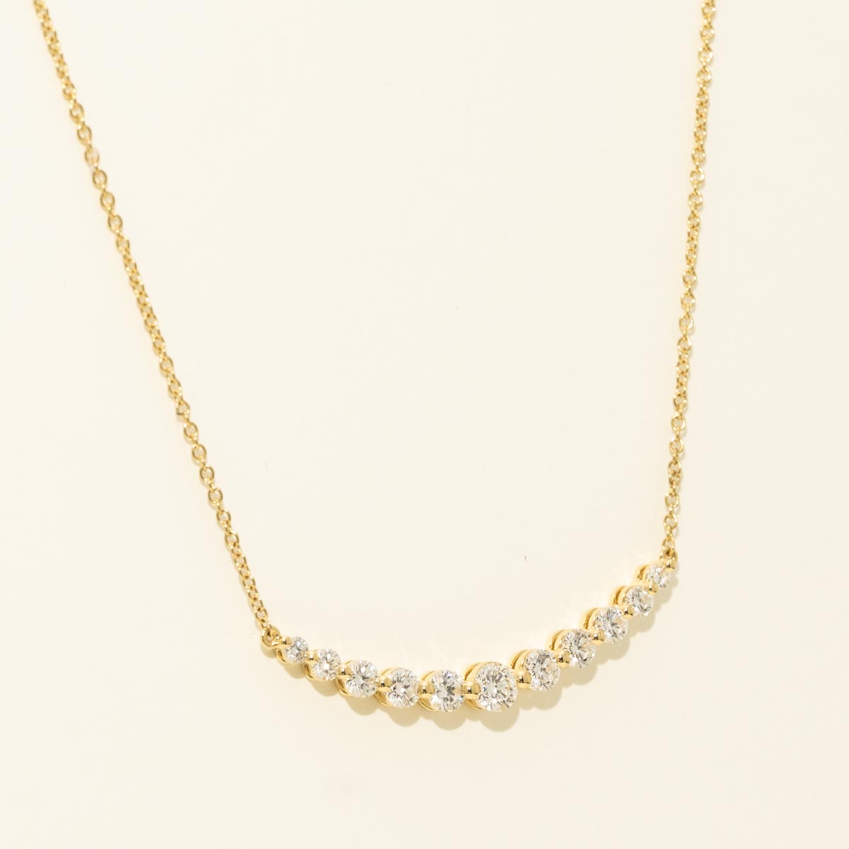 Memoire Smile Diamond Necklace in 18kt Yellow Gold (1ct tw)