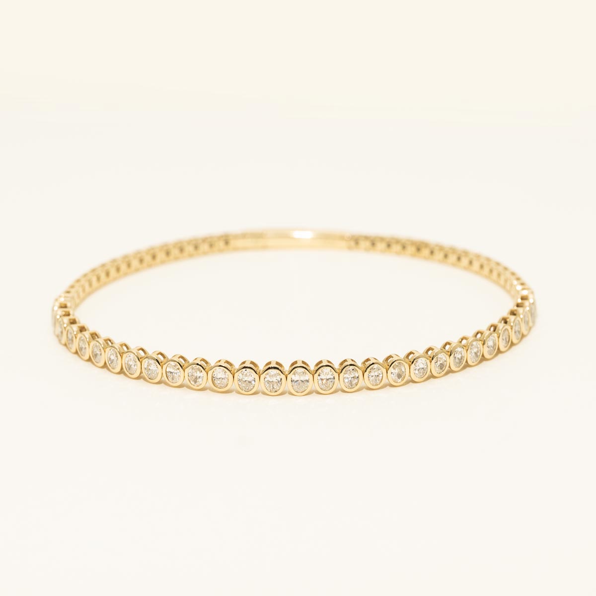 Oval Diamond Flex Bracelet in 14kt Yellow Gold (1 5/8ct tw)