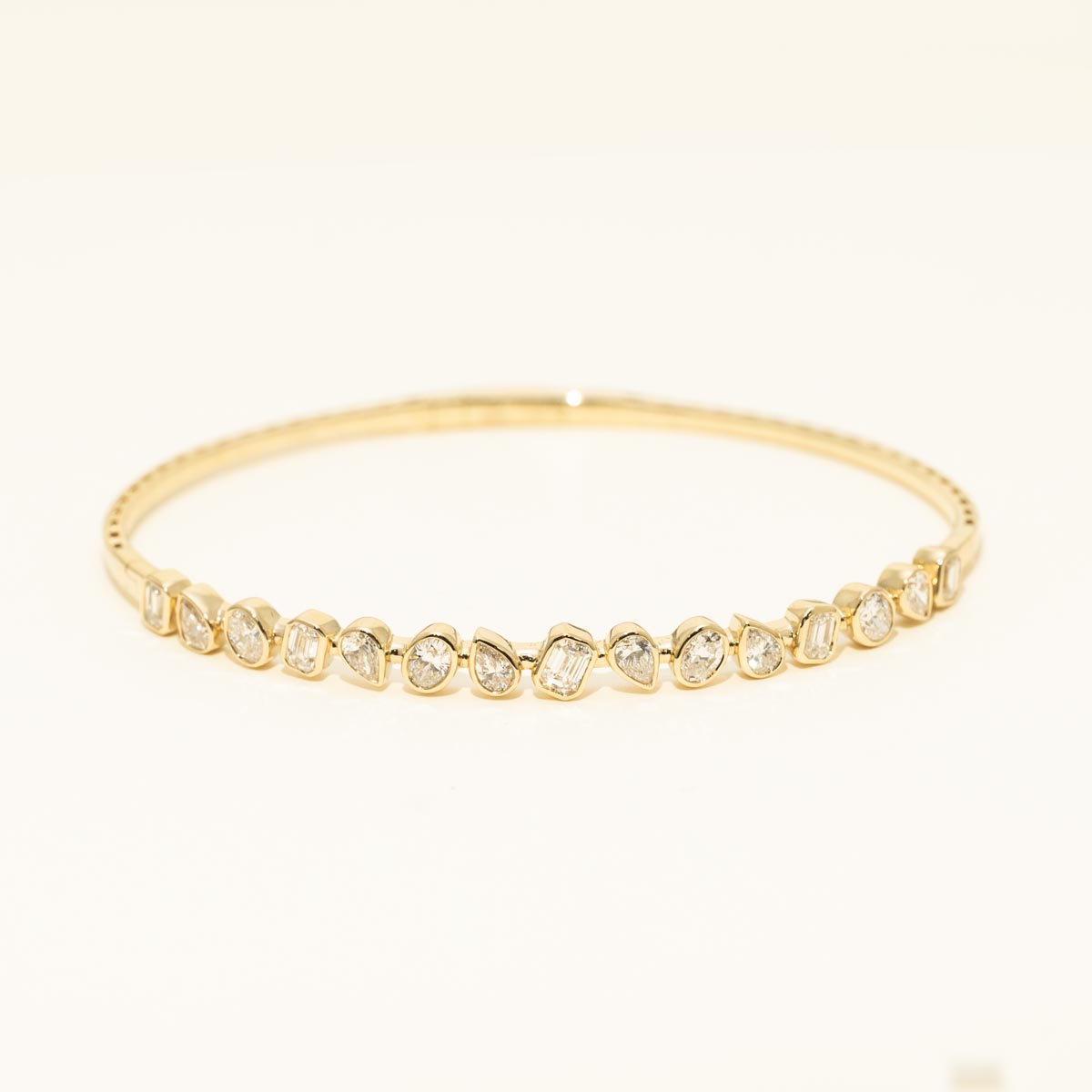 Multi Shape Diamond Flex Bracelet in 14kt Yellow Gold (2 1/7ct tw)