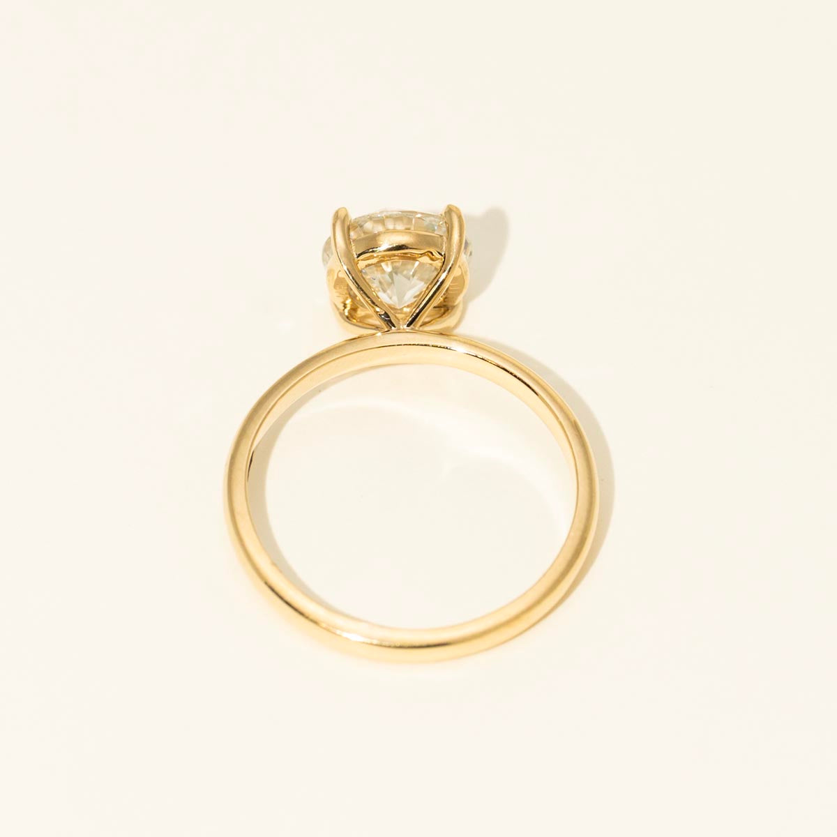 Lab Grown Diamond Solitaire Engagement Ring in 14kt Yellow Gold (2ct)