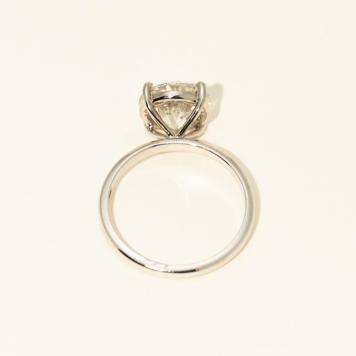 Lab Grown Diamond Solitaire Engagement Ring in 14kt White Gold (3ct)