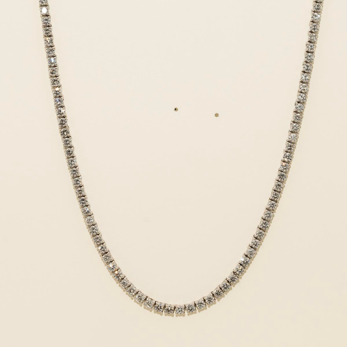 Diamond Tennis Necklace in 18kt White Gold (8 1/3ct tw)