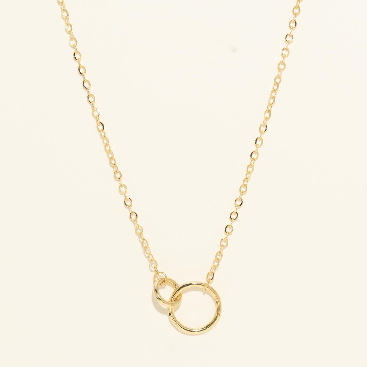 Interlocking Circle Necklace in 14kt Yellow Gold