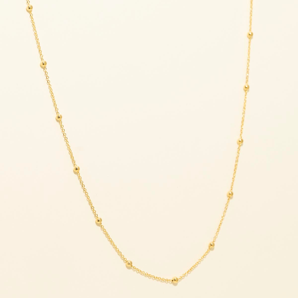 Beaded Necklace in 10kt Yellow Gold